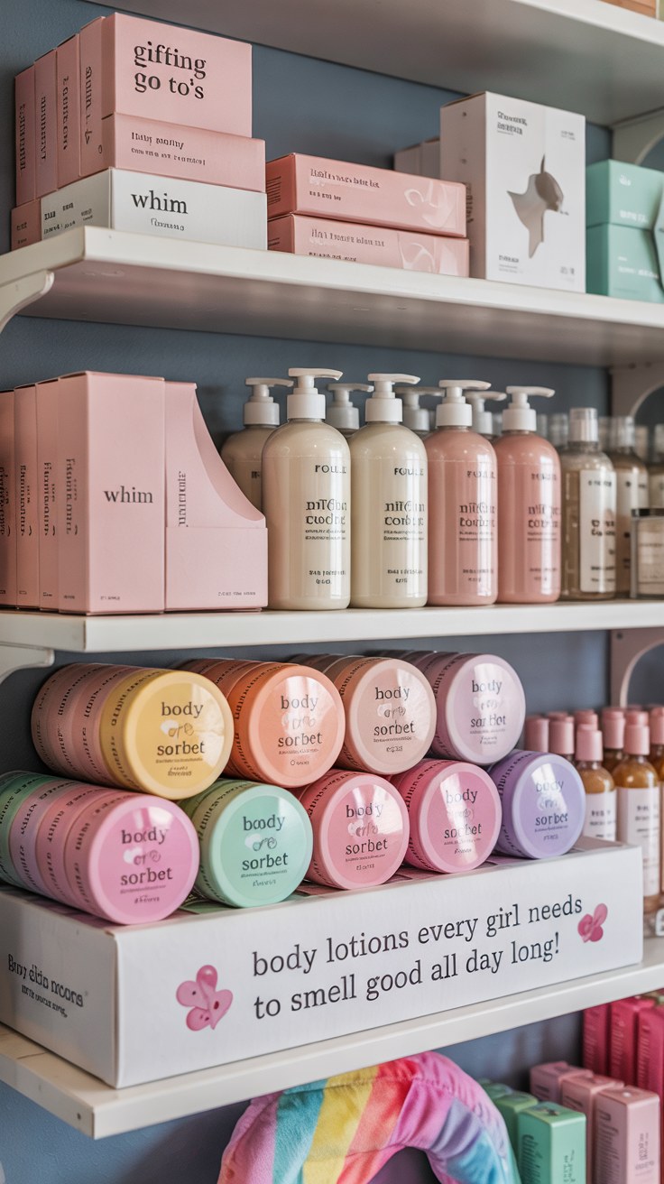 Body Lotion Shelf Organization Ideas for Skincare Lovers