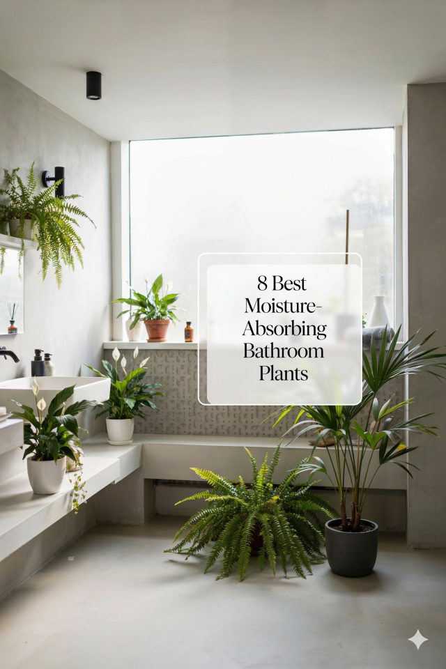 Moisture-Absorbing Plants for Half Bathrooms | Humidity-Loving Houseplants | Small Bath Decor Ideas