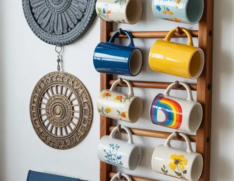 Avoid This Common Mistake with Your Vintage Coffee Mug Display on a Wall Ladder Rack