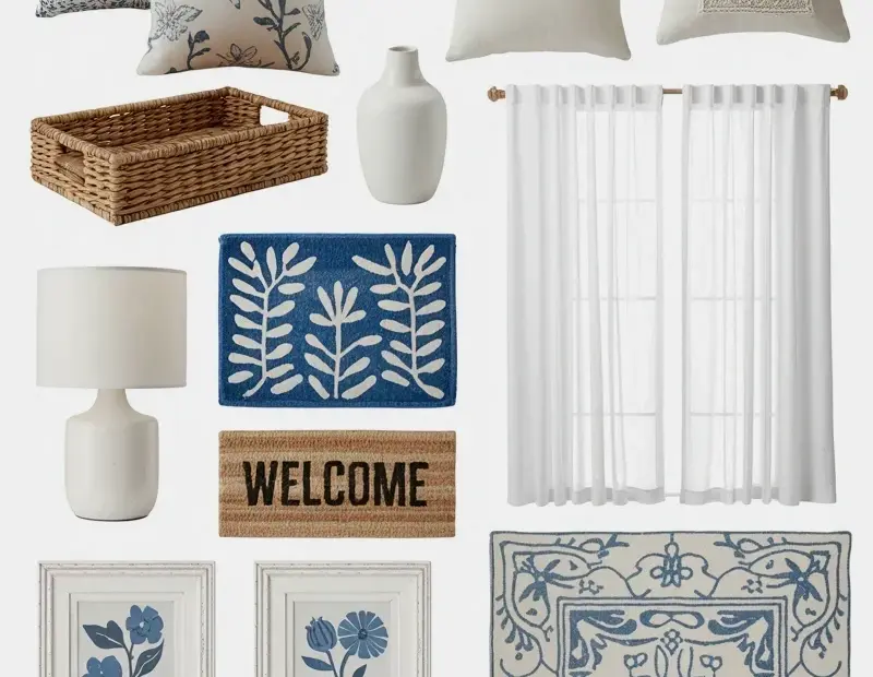 Budget Friendly Blue and White Spring Home Decor at Walmart – My Texas House Finds
