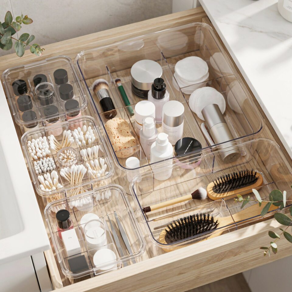 IKEA VISSLAÅN Storage Box Hack for Small Spaces | Gray Set of 5 | Budget Home Decor