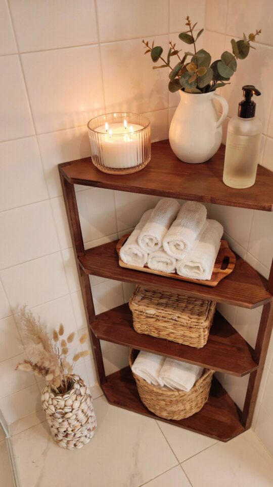 Budget Bathroom Decor & Amazon Mop Storage Ideas | Small Space Cleaning Hacks