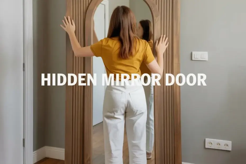 Wooden Arched Mirror in a Cozy Bedroom | Getting Ready Corner