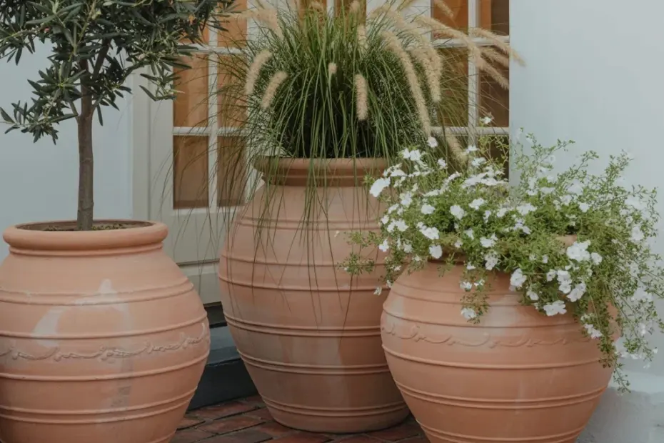 Sienna Ivory Tall Planter Urn - a budget friendly fiberglass find at Walmart