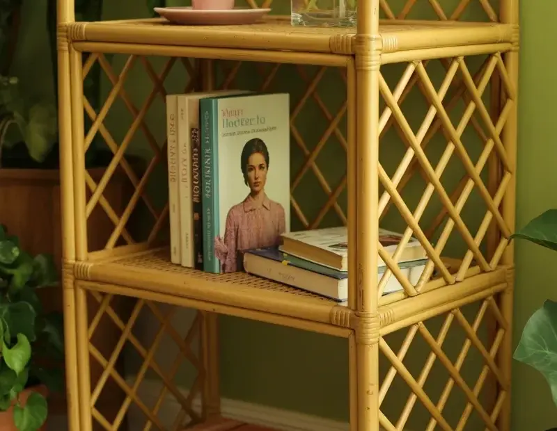 Rattan Etagere | How to Style a 3-Tier Vintage Shelf